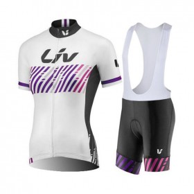 Set Fietsshirt + Korte Koersbroek 2017 CCC Liv Dames N005